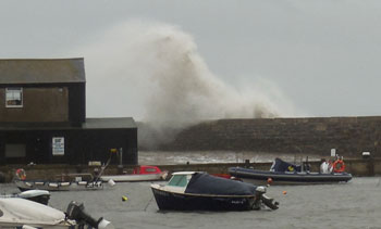 Storm over the Cobb, Lyme Regis