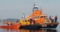 Lyme Regis Lifeboat, Coastguard boat, Exmouth Lifeboat