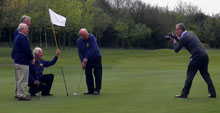 Press photoshoot at Rotary Golf Day